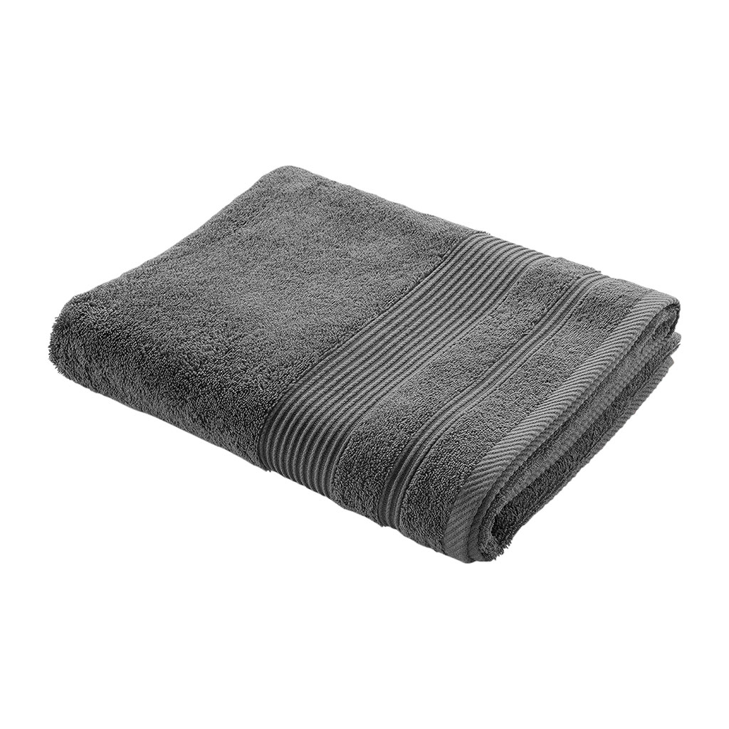 Drap de bain coton anthracite 90x150cm