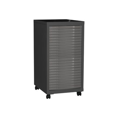 Desserte de rangement 24 tiroirs - anthracite/taupe