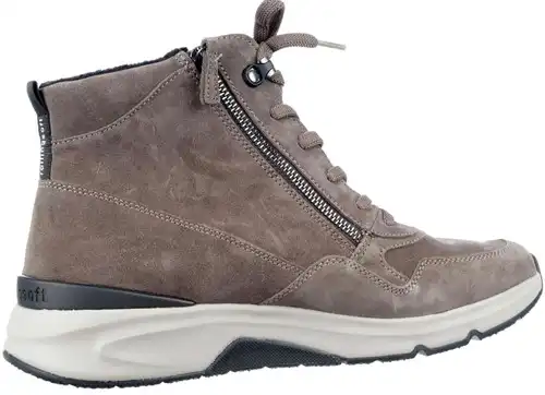56.888.30 Gabor Rollingsoft taupe - maat 9.5 veterboot taupe - maat 9.5 Calandschoen