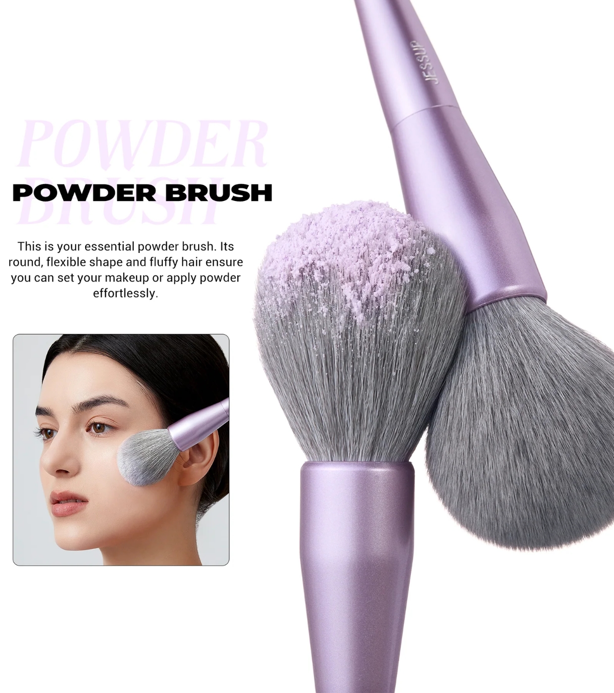 Jessup Beauty - *Everyday Glam* - Conjunto de pincéis 5pc Flawless - T514