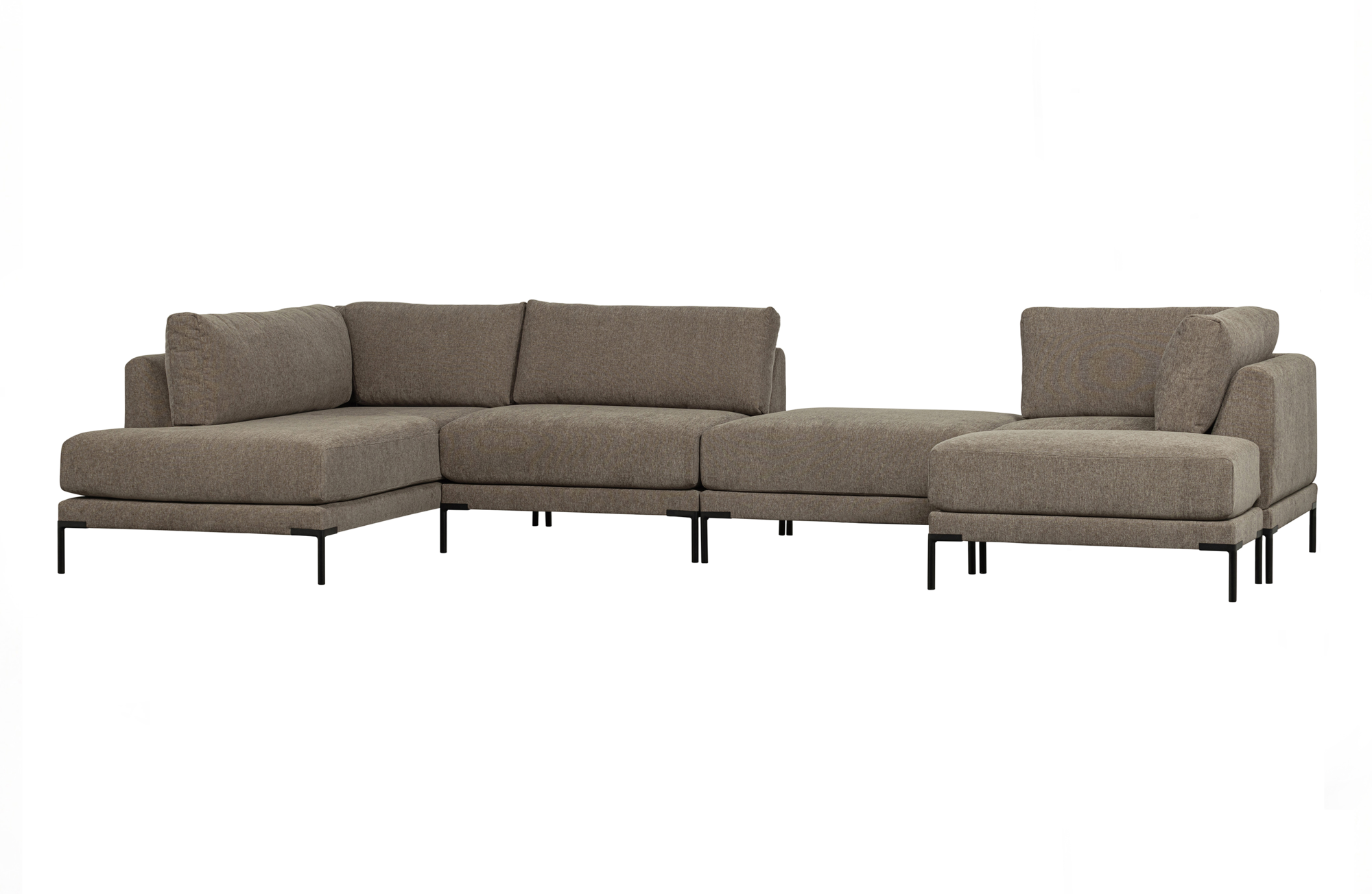 vtwonen hocker Couple 100cm Couple Poef 100cm - Taupe