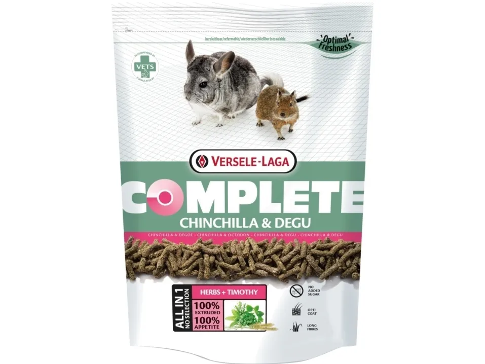 VERSELE LAGA Complete Chinchilla Degu - Foder til marsvin og chinchillaer - 8 kg