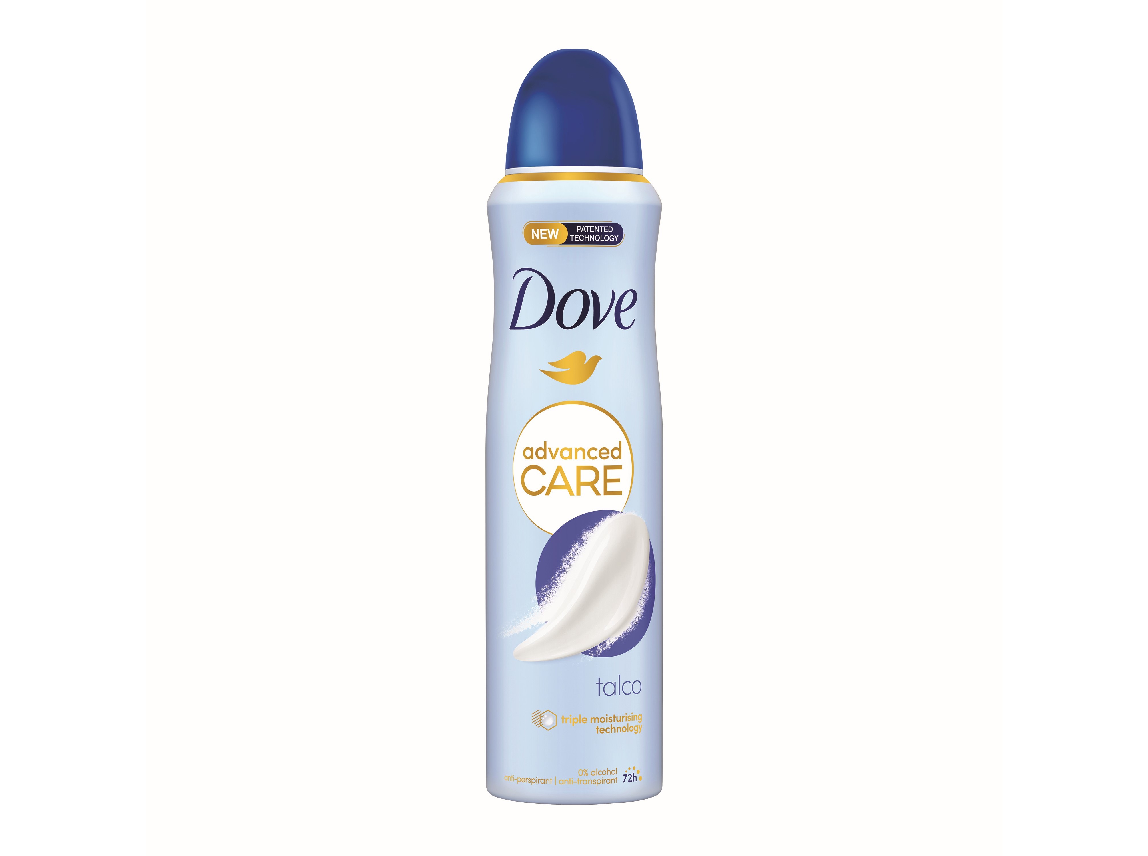 DESODORIZANTE SPRAY DOVE TALC SOFT 72H 150ML