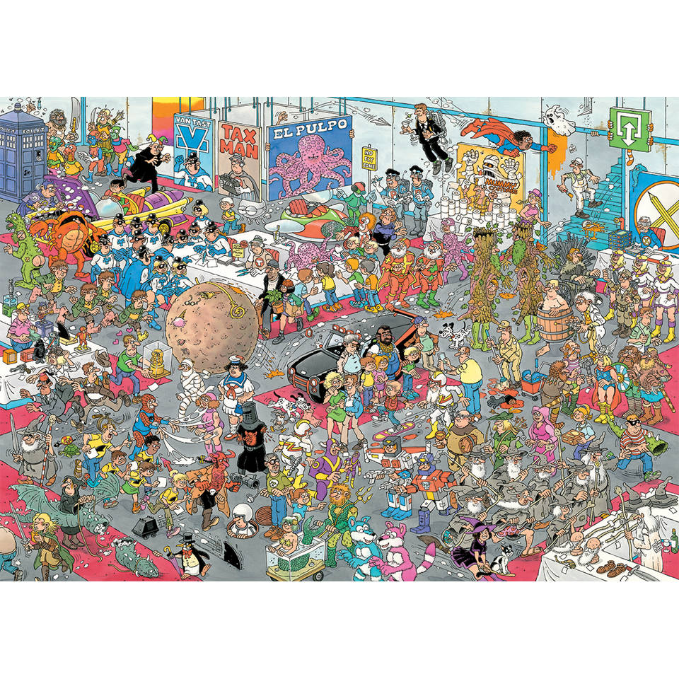 Jumbo Jan van Haasteren puzzel 2-in-1 Geef ons de ruimte + Net als in de film - 2 x 1000 stukjes
