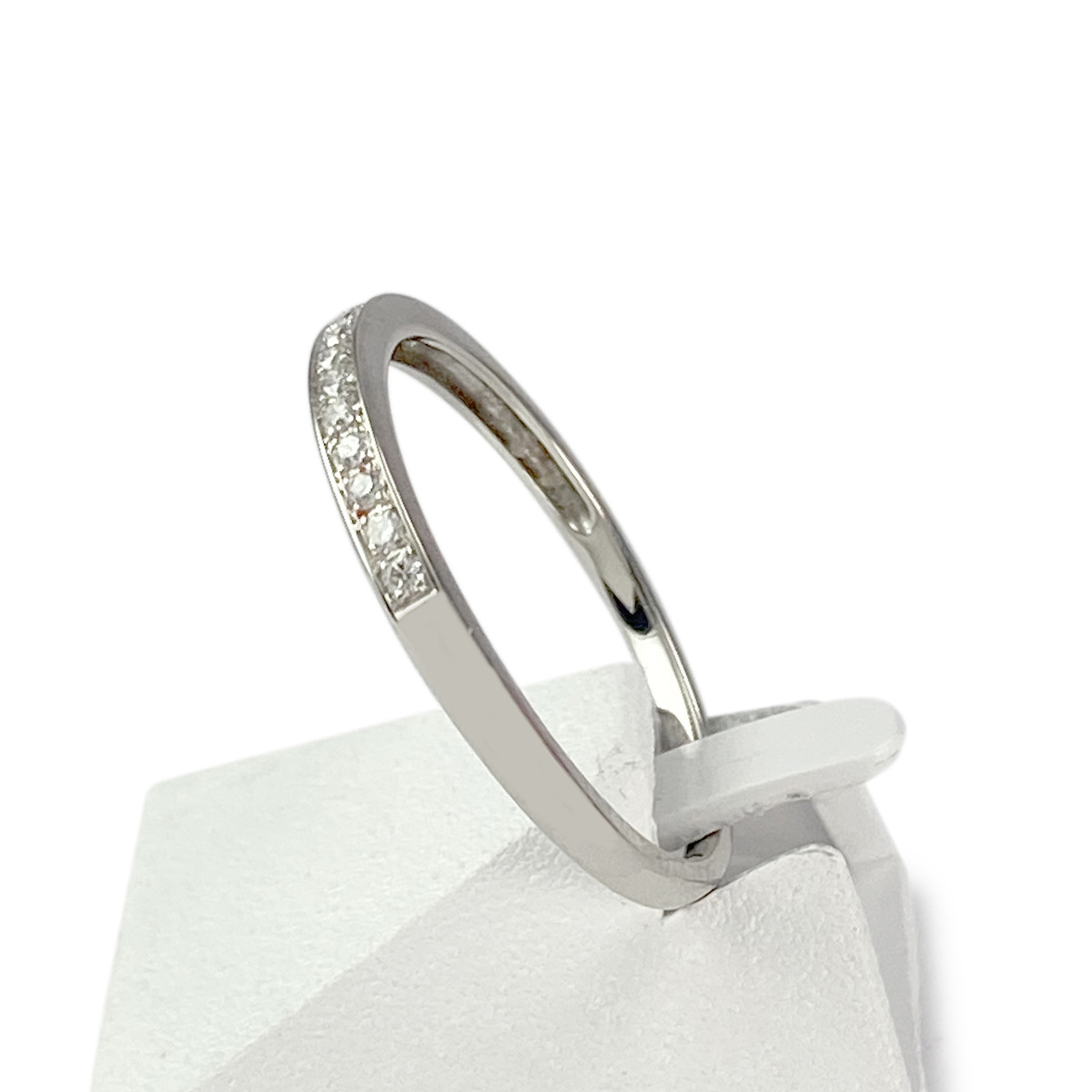 Bague d'occasion or 375 blanc diamants