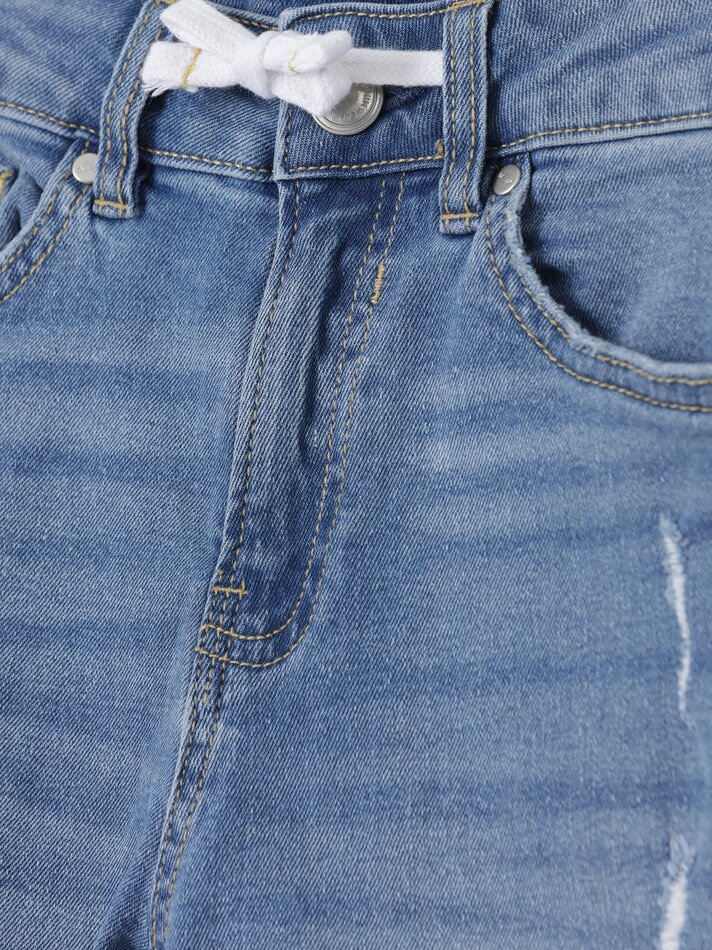 Bermuda jeans confortável - Índigo