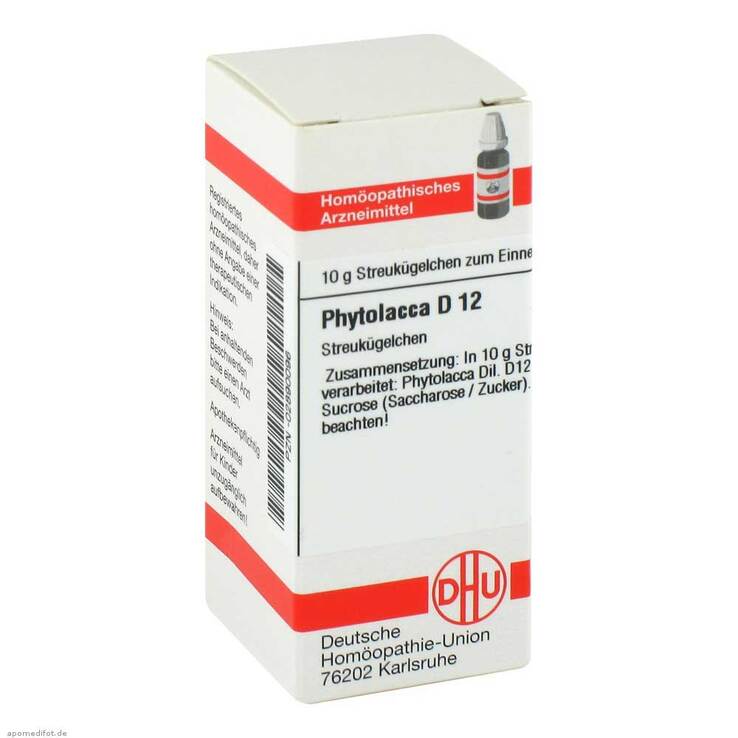 DHU Phytolacca D 12 Globuli, 10 g