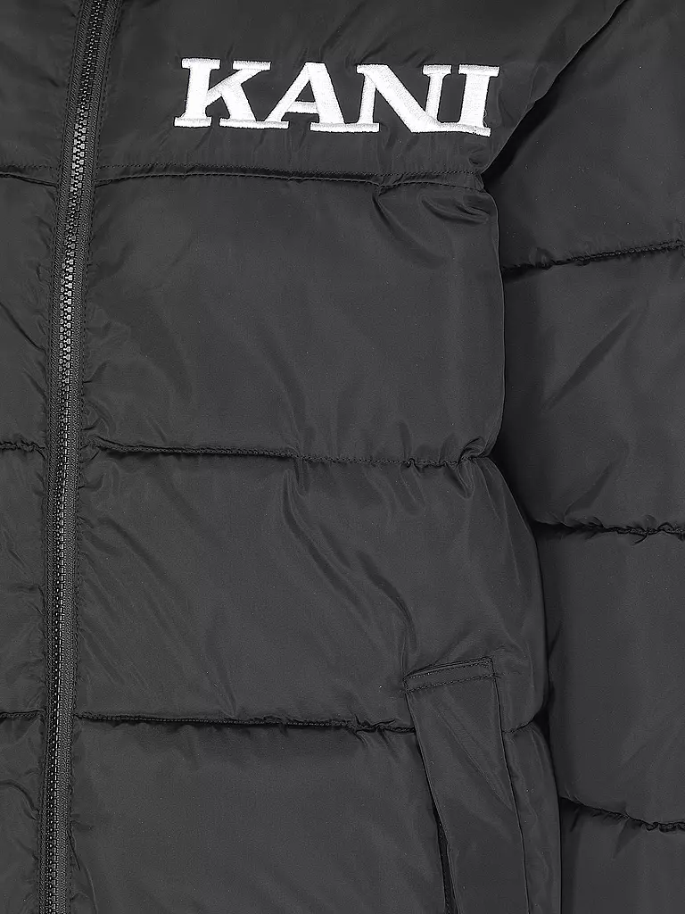 KARL KANI Steppjacke RETRO ESSENTIAL schwarz