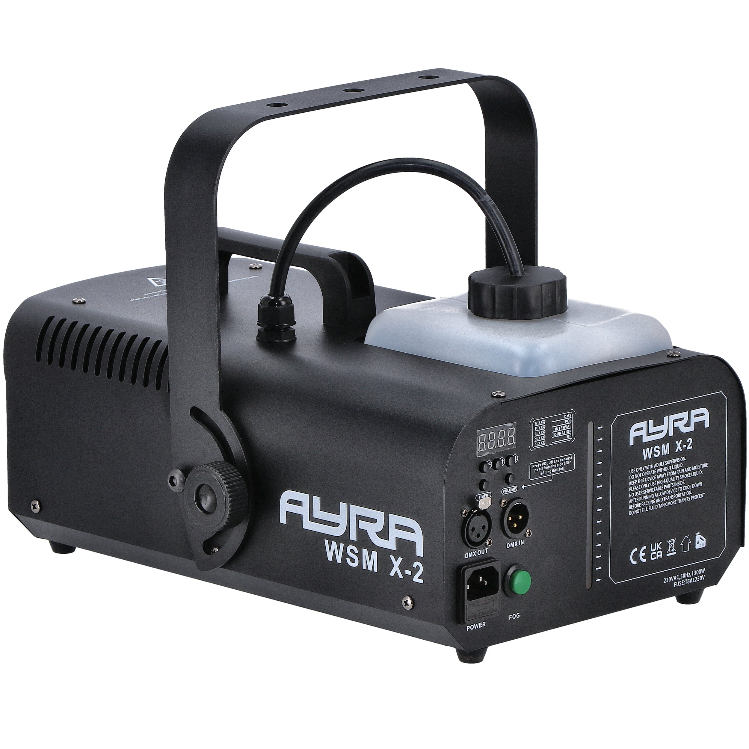 Ayra WSM X-2 rookmachine 1200W DMX + remote