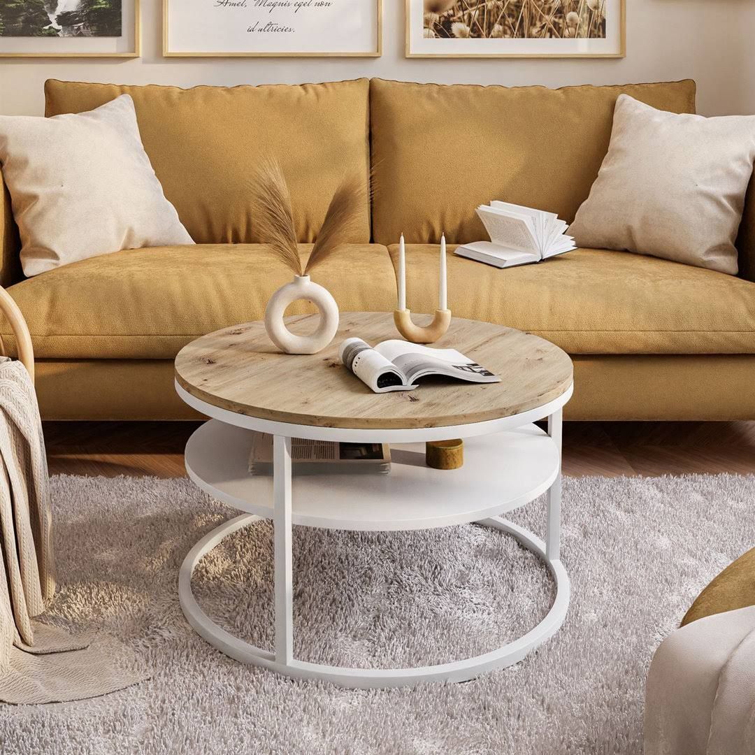 Borough Wharf Base Coffee Table with Round Storage