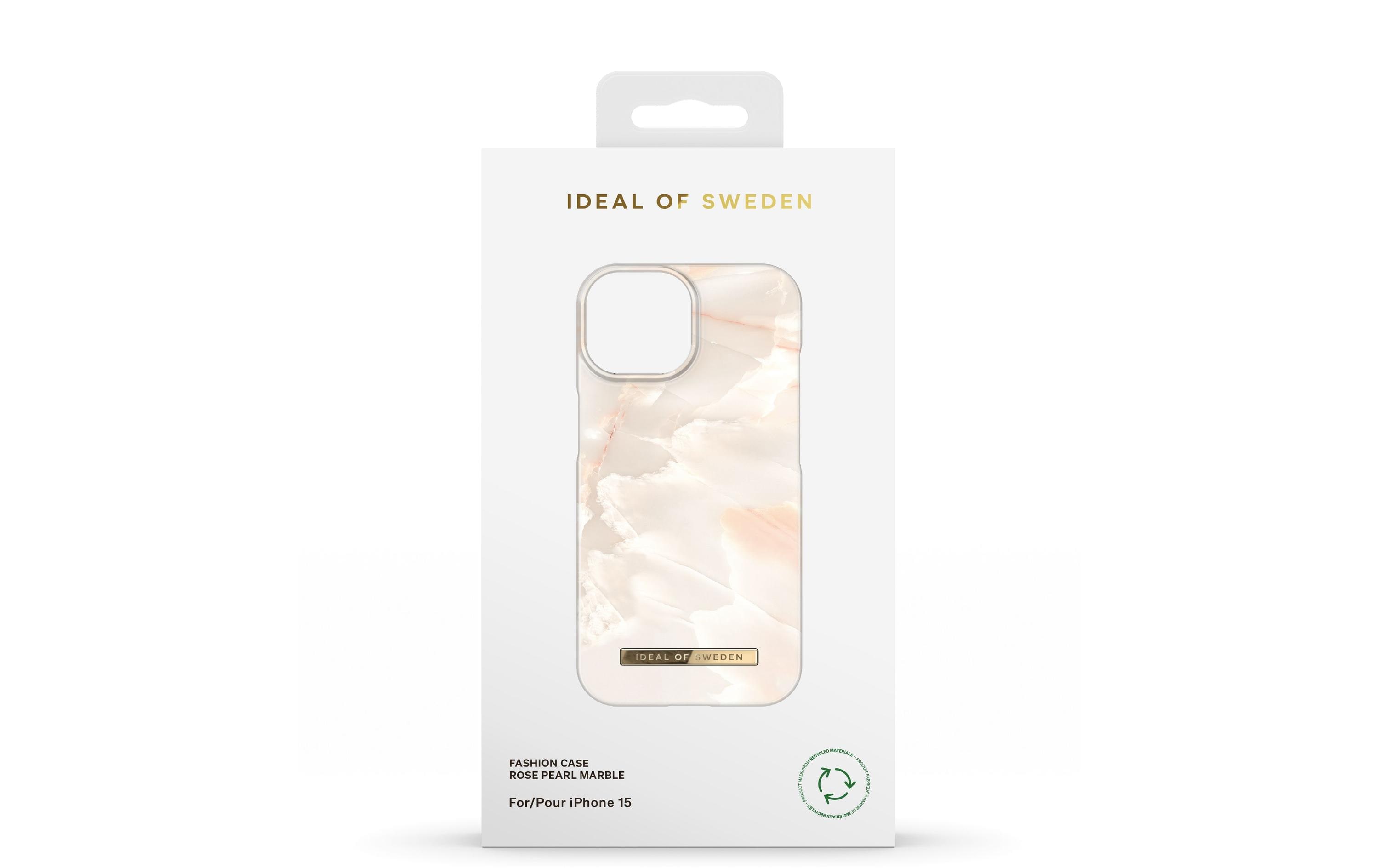 Back Cover Rose Pearl Marble iPhone 15Polycarbonat-Backcover im Marmor-Look für das Apple iPhone 15