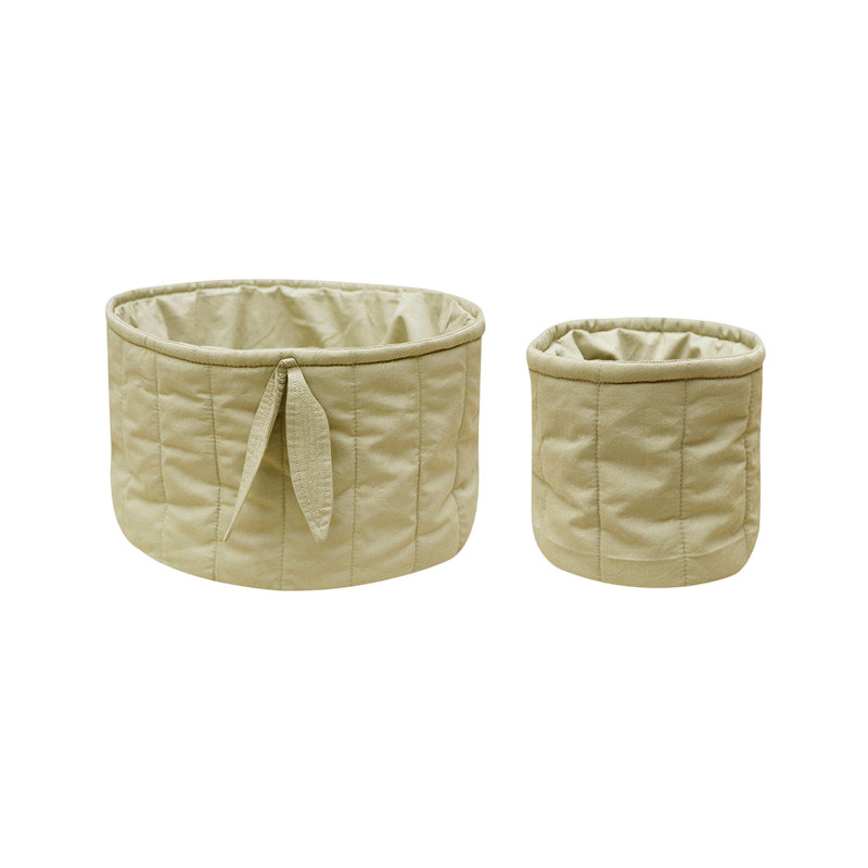 Aufbewahrungskorb 2er Set Bambie Olive