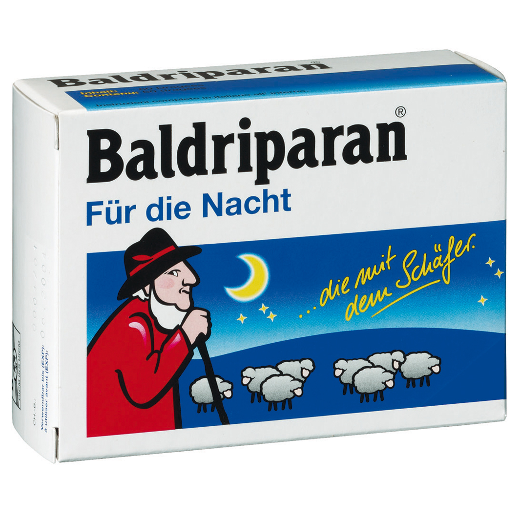Baldriparan für die Nacht<br>60 Stück, Blister, Überzogene Tablette