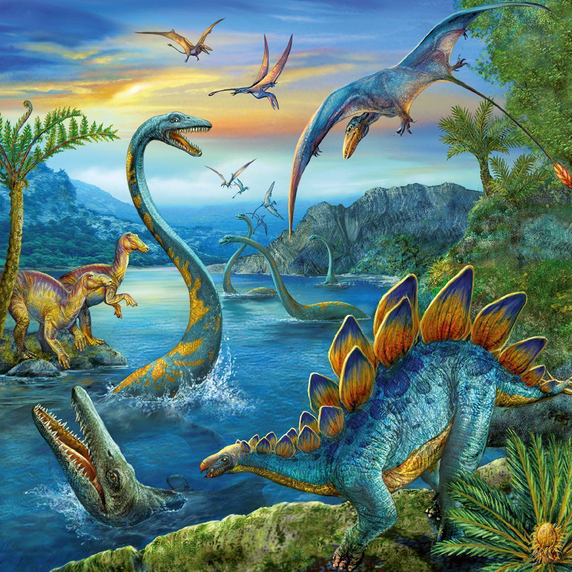 Puzzle Faszination Dinosaurier 3x49-teilig