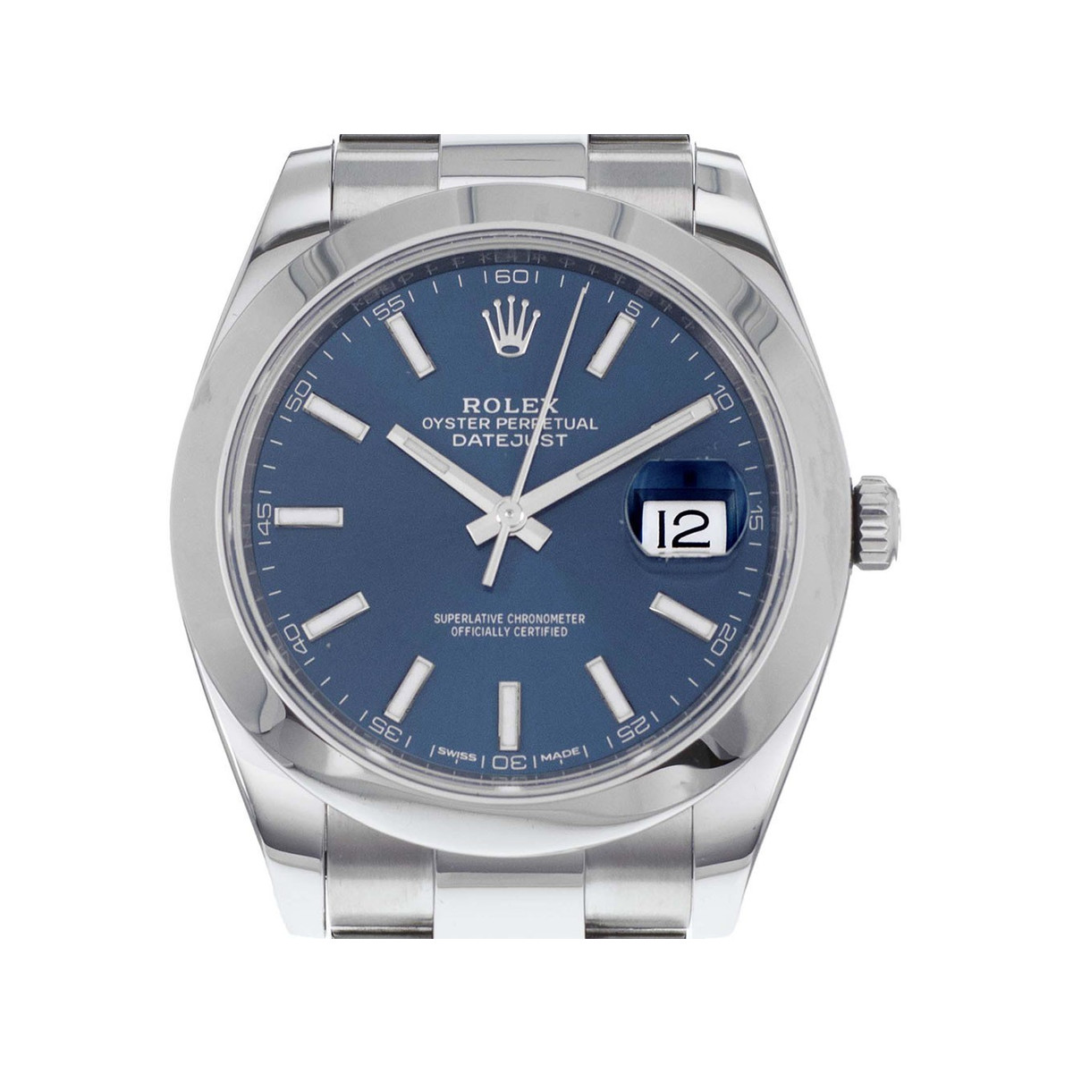 Montre d'occasion Rolex DateJust homme automatique acier
