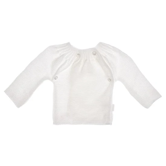 Brassière tricot   Blanc        0 mois   de               P'tit bisou