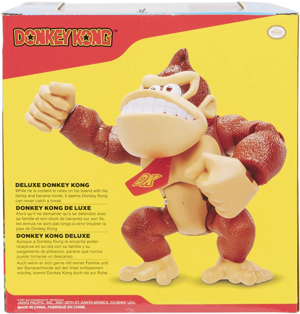 NINTENDO SUPER MARIO - FIGURINE DONKEY KONG DELUXE 15 CM