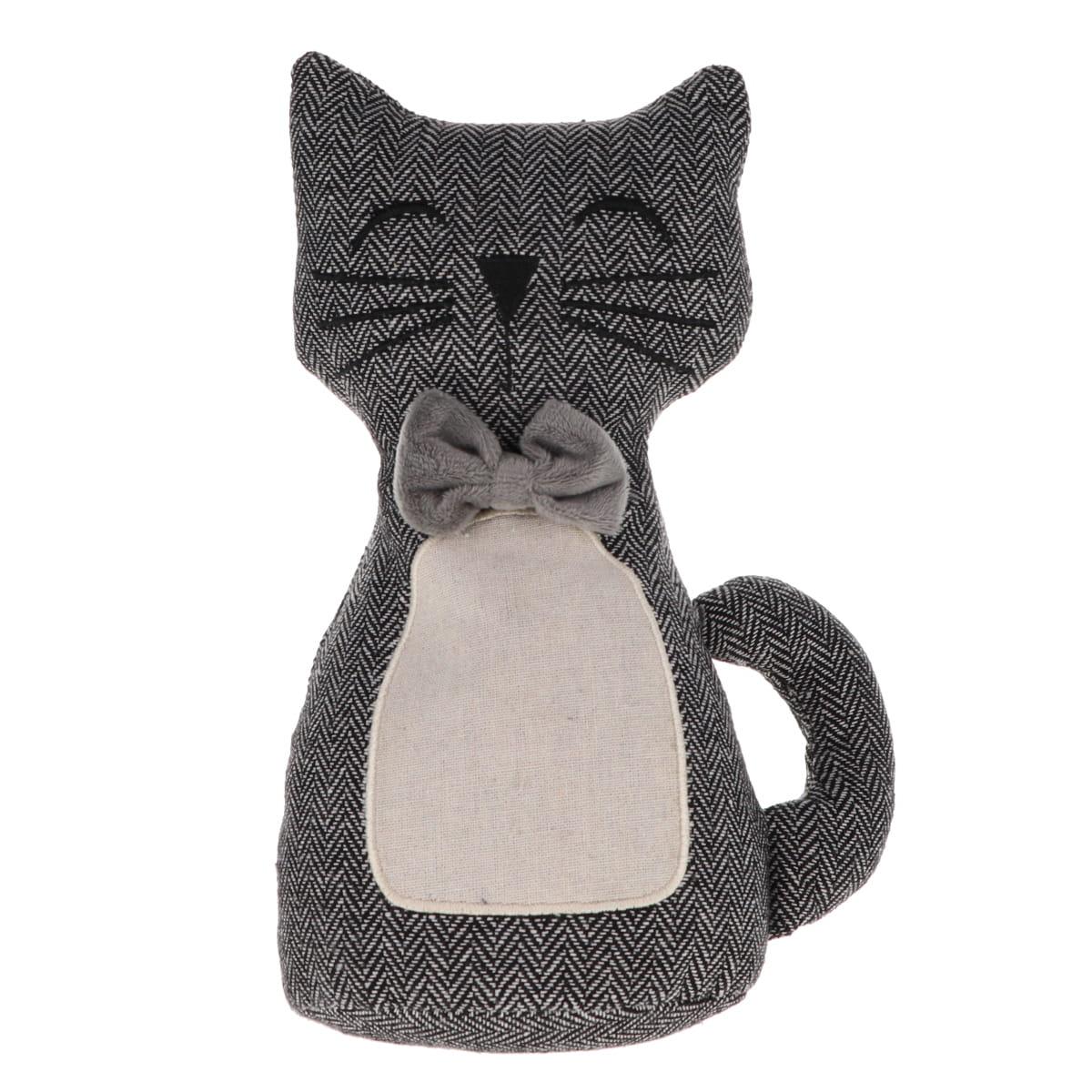 BUTEE PORTE FORME CHAT NOIR BLANC