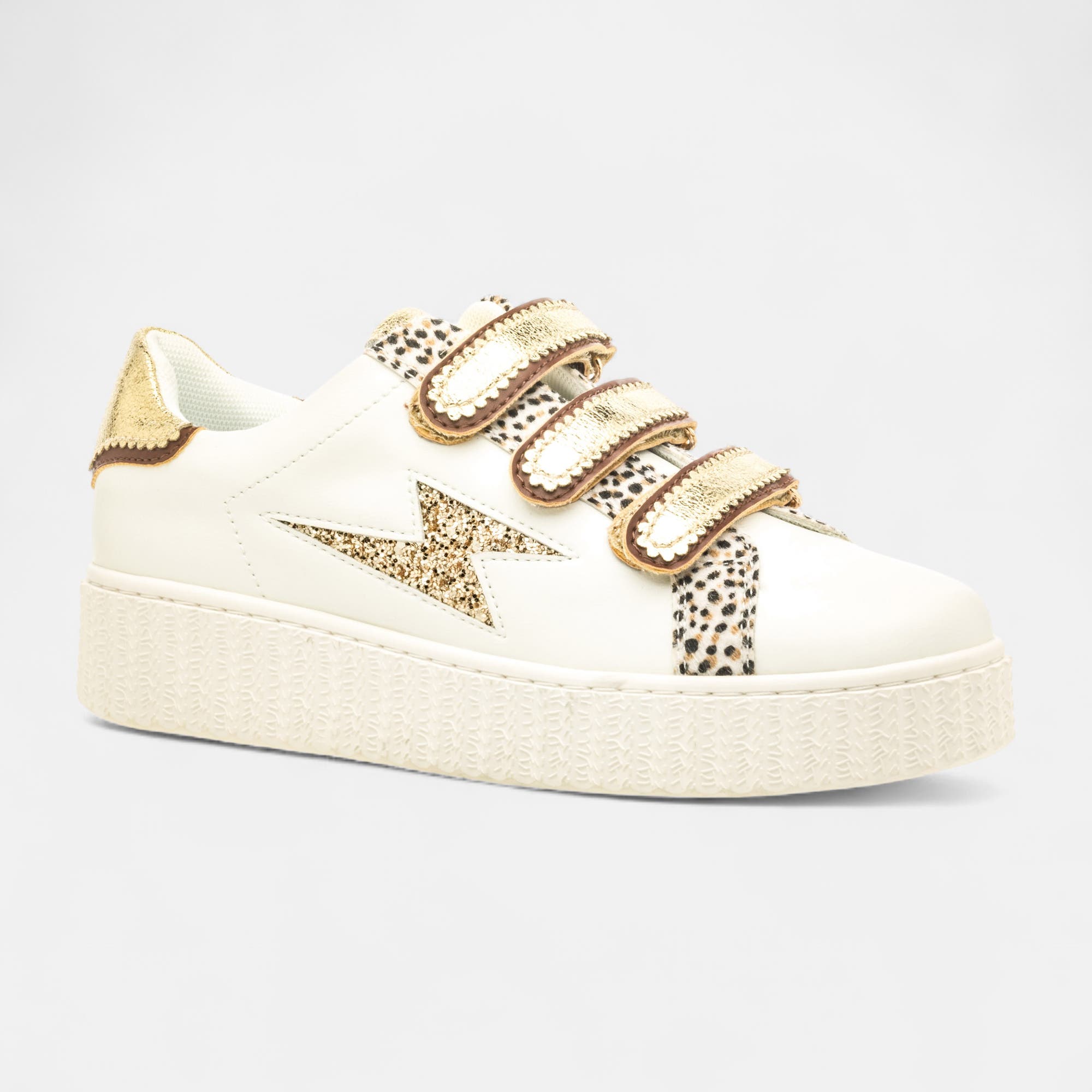 Baskets basses Femme or