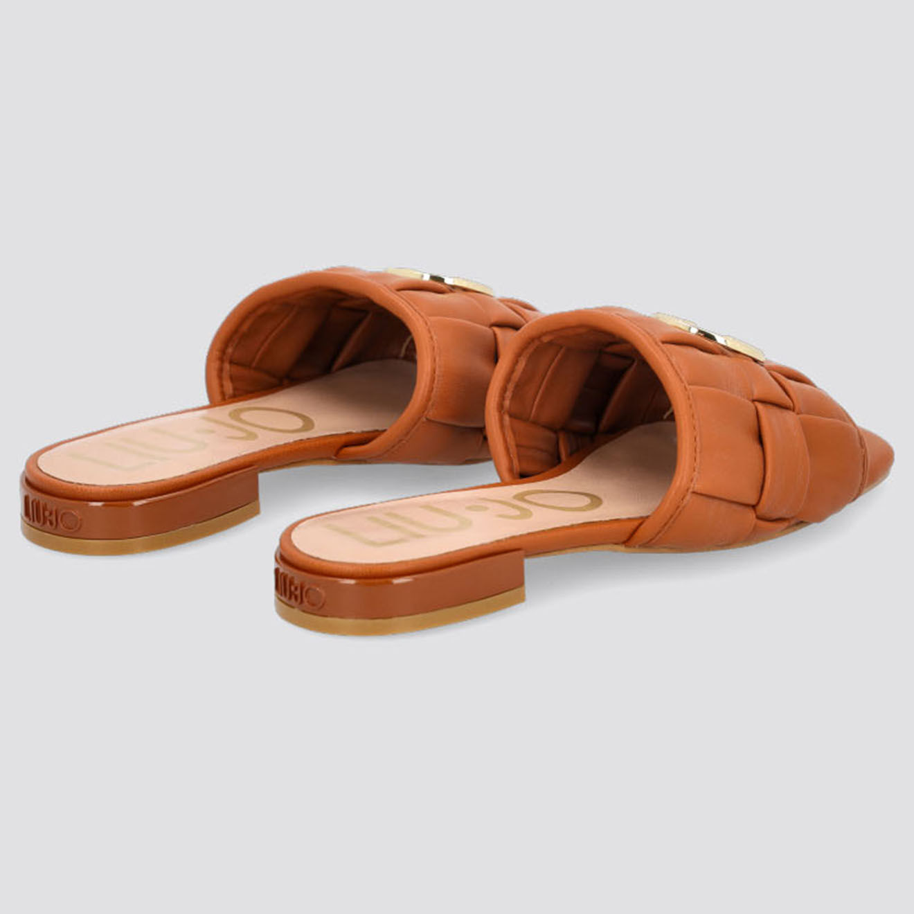 Liu-Jo Mules en Cuir Astro marron