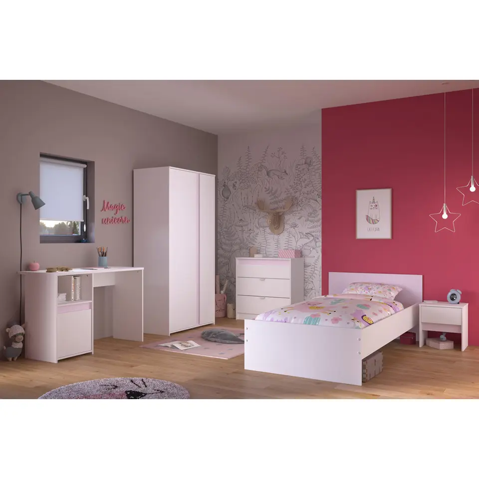 Bed Bobby - wit - 90x200 cm