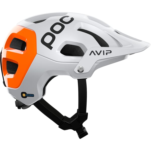 Casque VTT POC TECTAL RACE MIPS NFC HYDROGEN WHITE/FLUORESCENT ORANGE AVIP