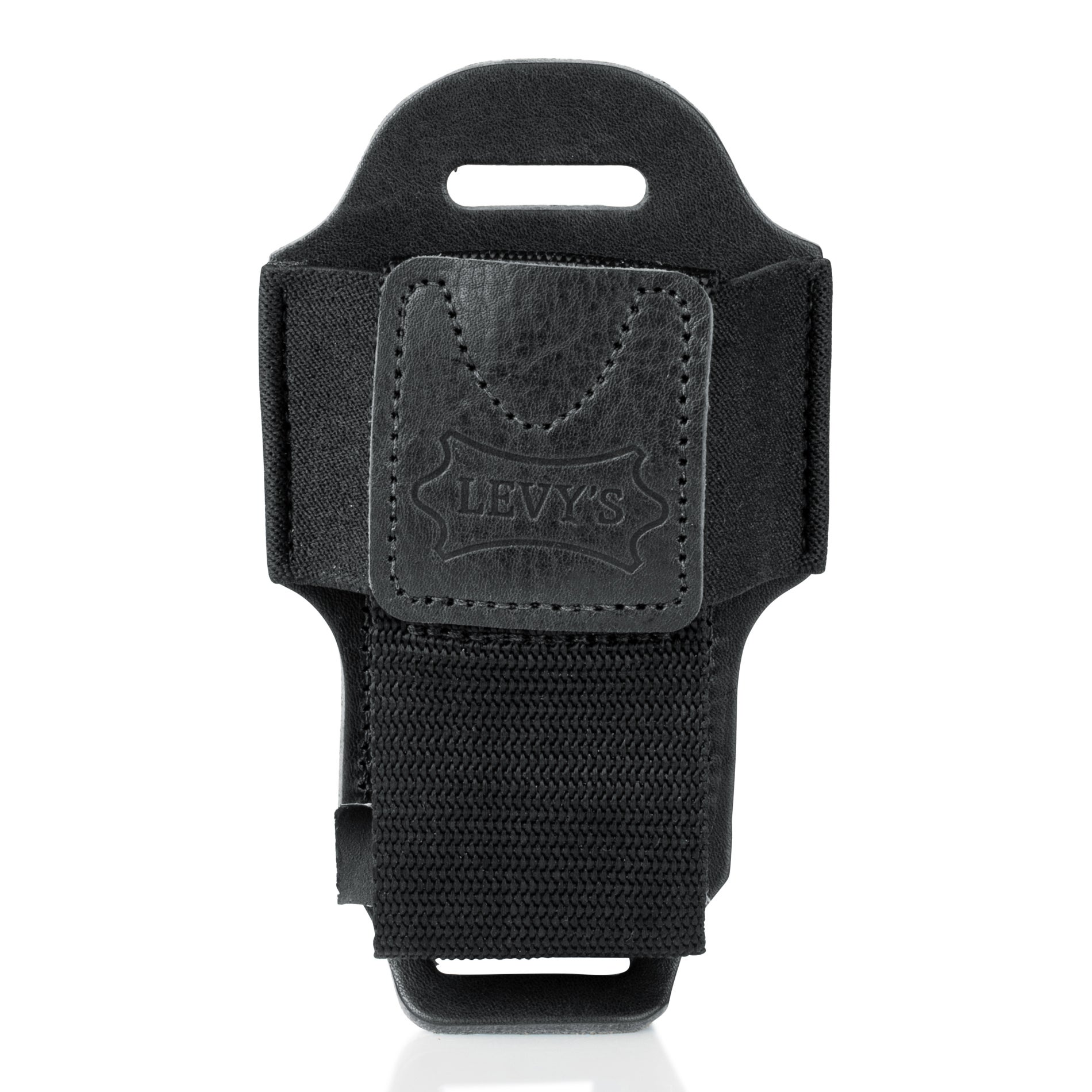 Levys Leathers MM14-BLK lederen houder voor draadloze zender - zwart