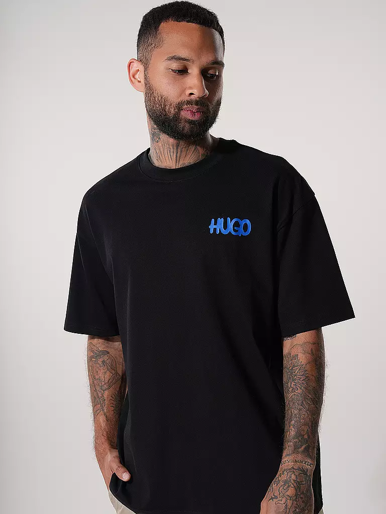 HUGO T-Shirt NIMAYLITI schwarz