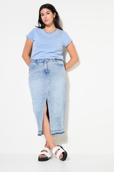 Jeansrock, A-Line, 5-Pocket, Schlitz vorne