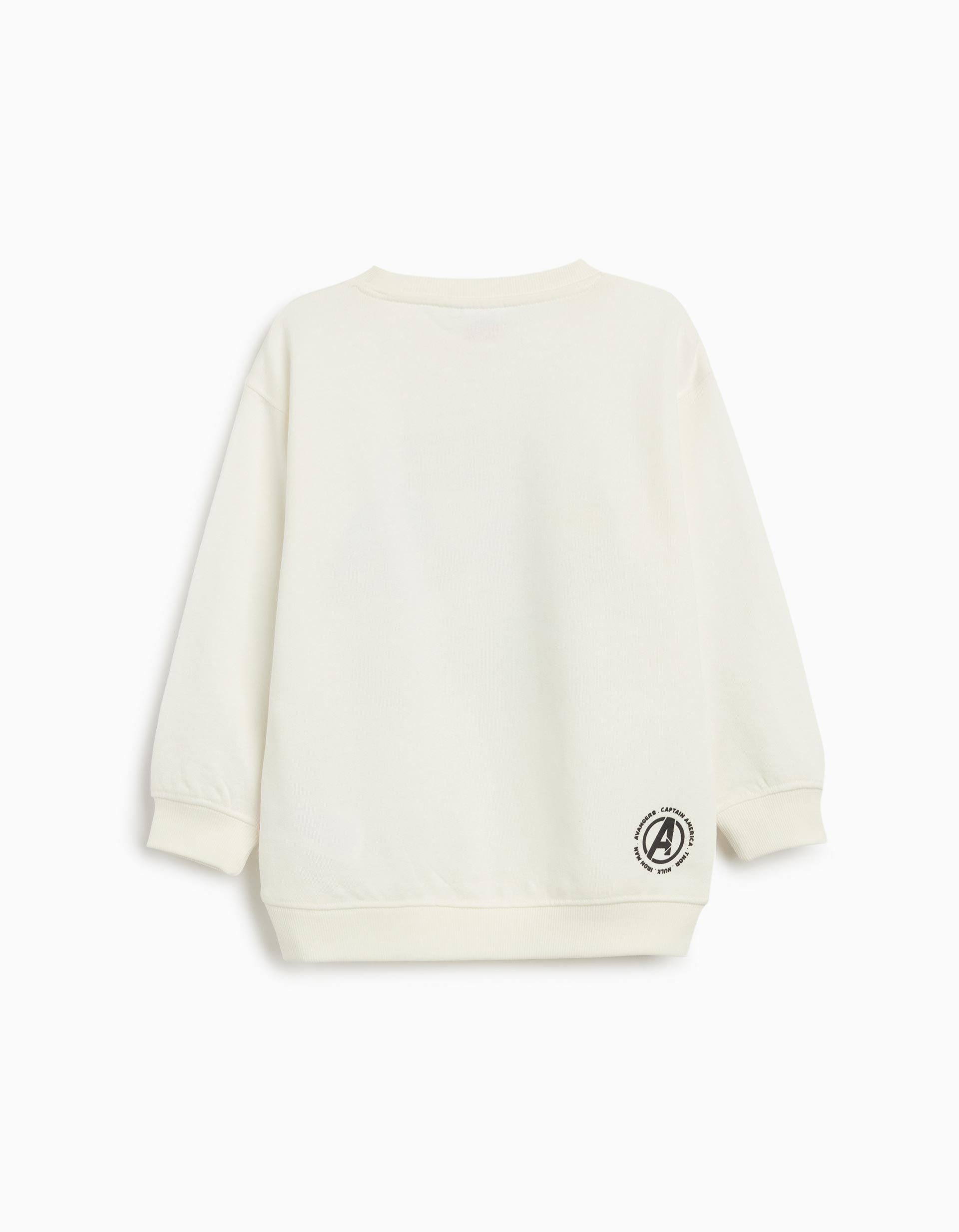 Sweatshirt de Felpa 'Marvel' ©Disney, Menino, Branco