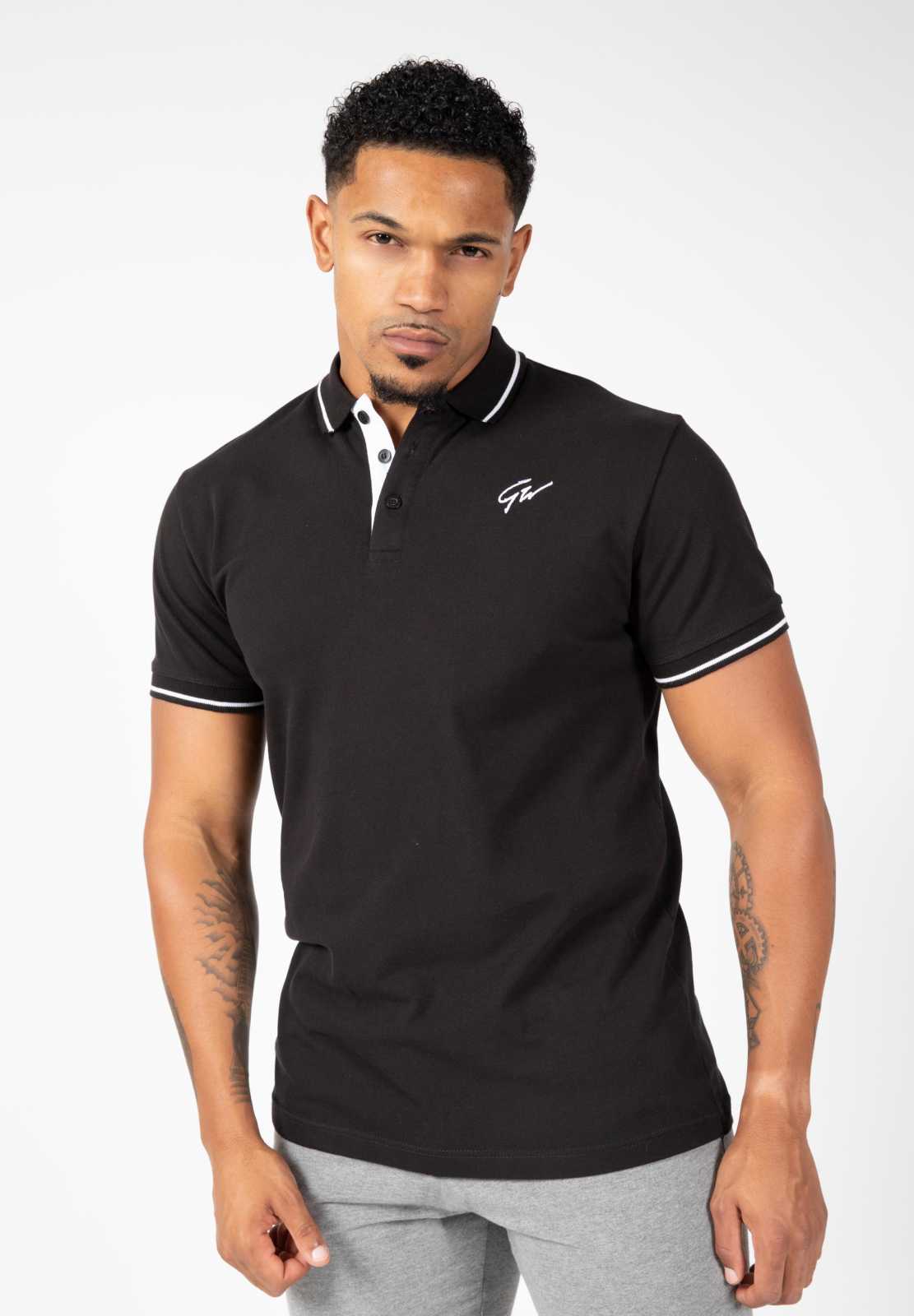 Gorilla Wear Delano Polo Blanco Negro