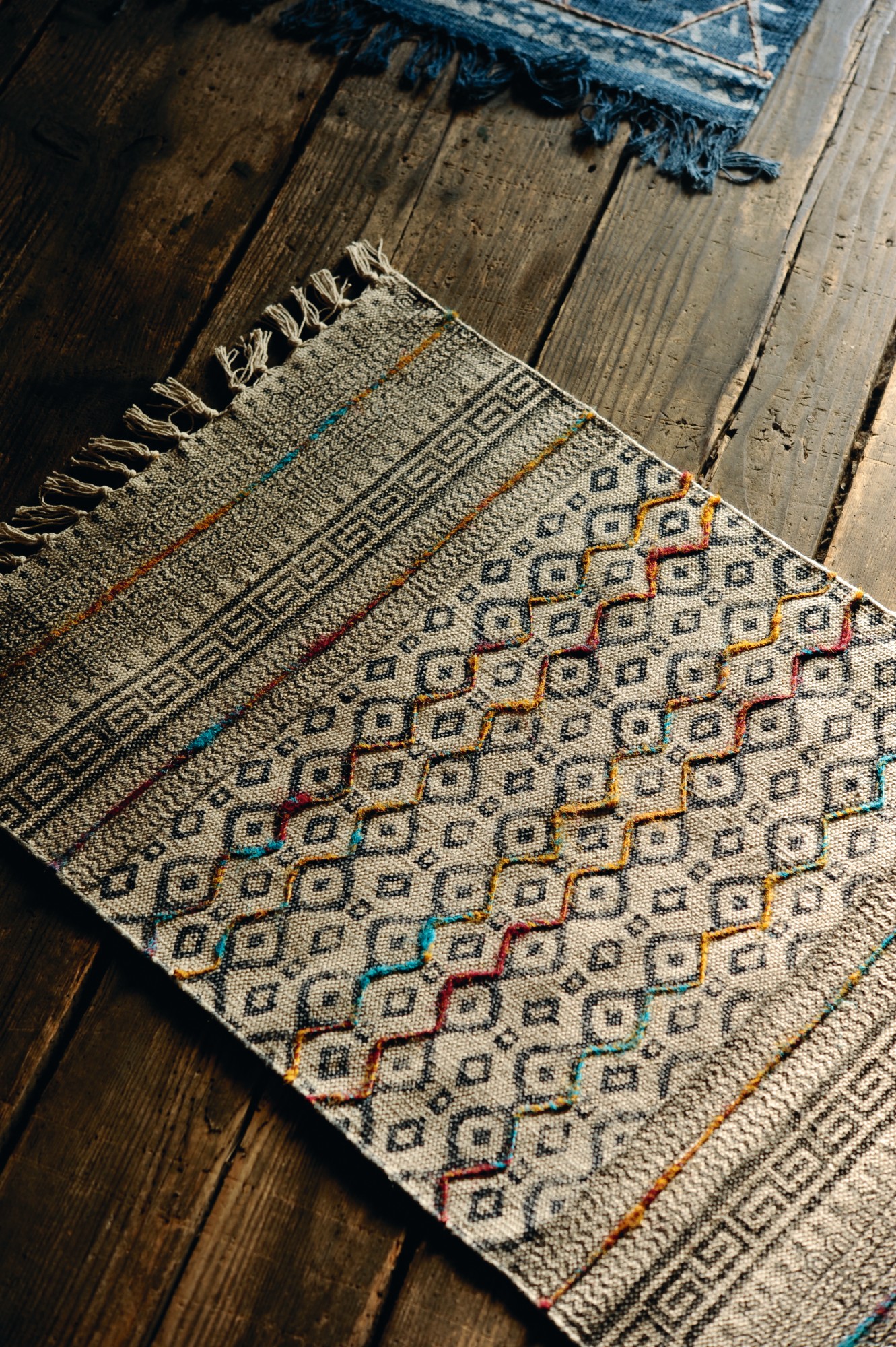 Mini-Rug 'Agani', handbedruckt, T 60 cm, B 90 cm von fischer's lagerhaus