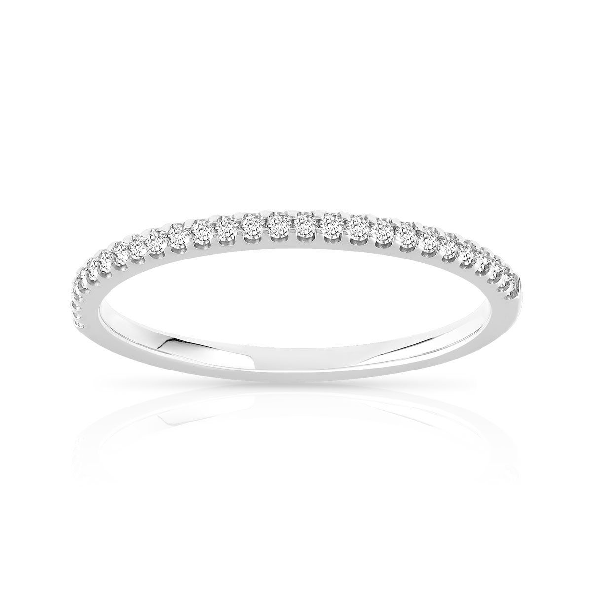 Alliance demi-tour or 750 blanc diamant H/P1