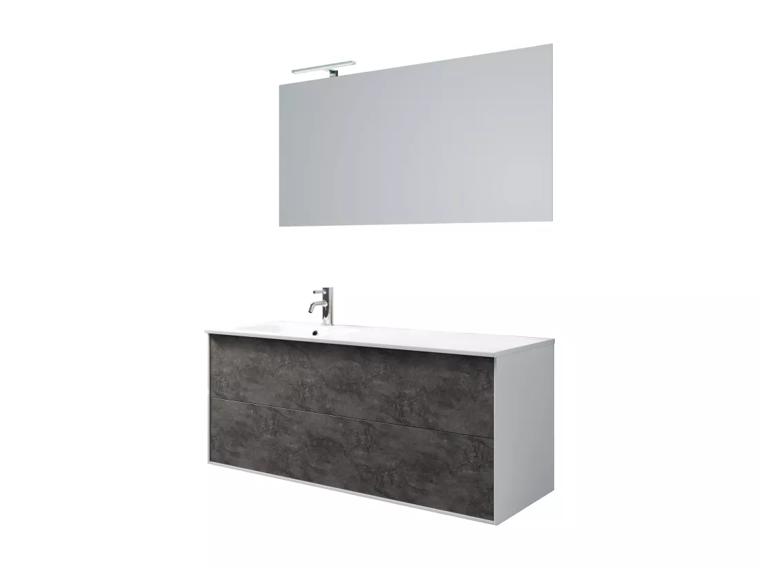 Ensemble de salle de bain vasque SX 4 pièces IGEA oxyde