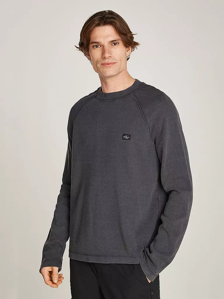 CALVIN KLEIN JEANS Pullover grau