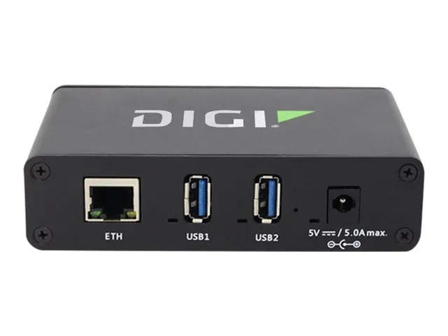 Digi AnywhereUSB 2 Plus - Hub - Administreret - 2 x USB 3.1 Gen 1   1 x 10/100/1000 - desktop, overflademonterbar - Ingen strømforsyning.