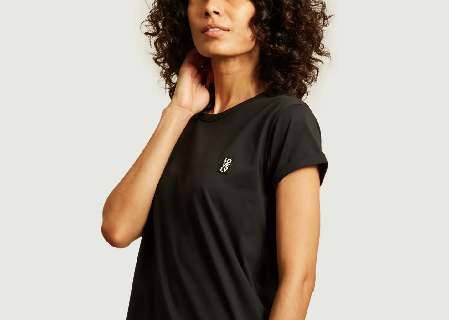 T-shirt en coton bio avec patch Lovely Maison Labiche