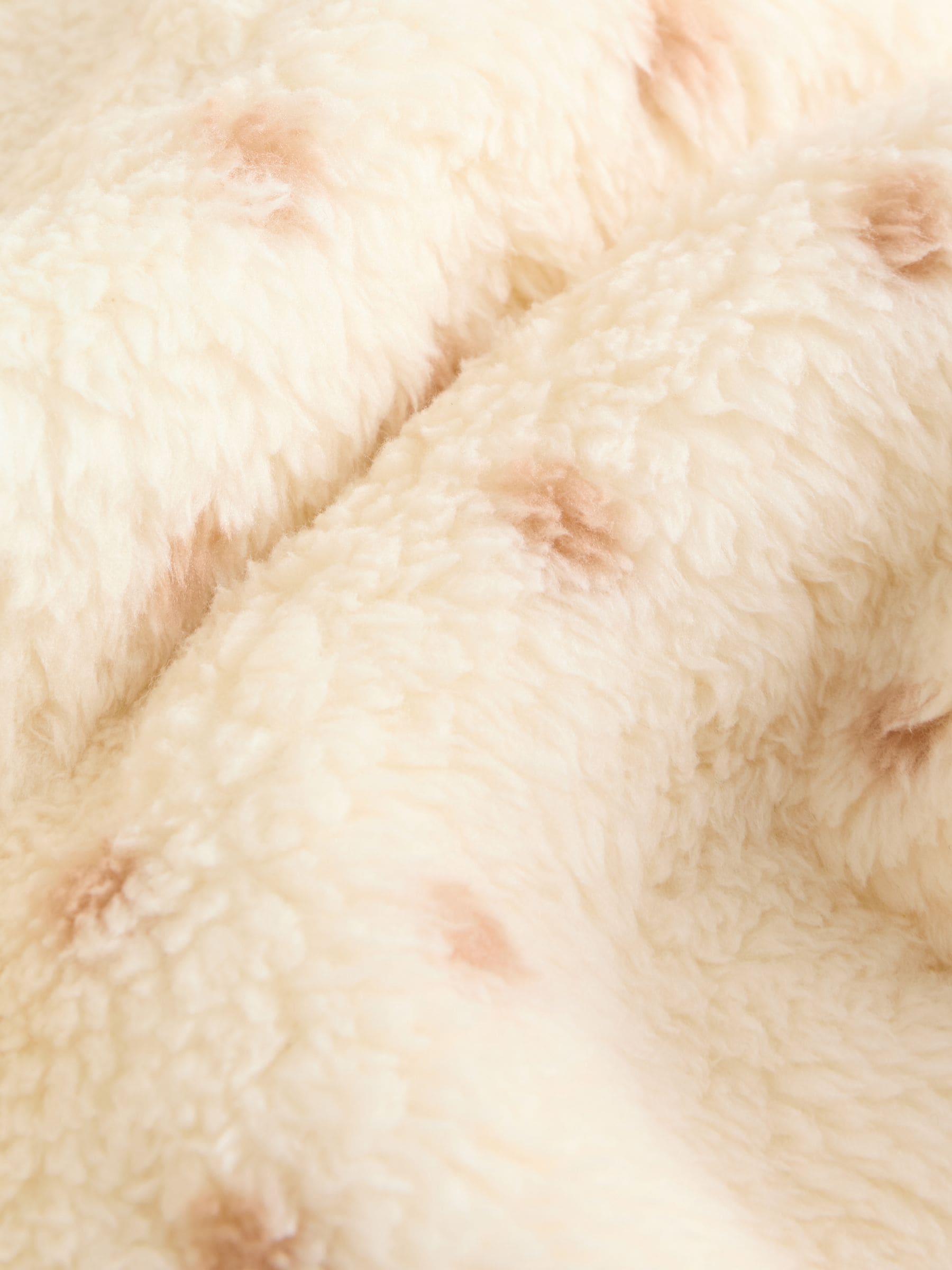 Vlekken - Zwaargewicht fleece babypyjama