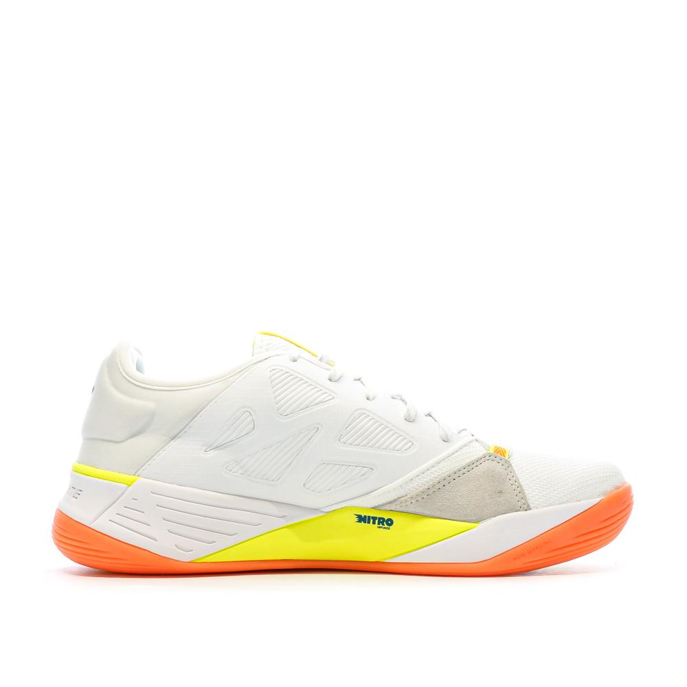 Puma Chaussures de Handball Blanches/Bleu Homme Puma Accelerate Turbo Nitro 106459