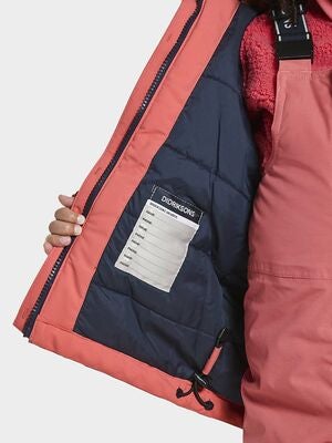 Didriksons Lux Vinterjakke, Peach Rose