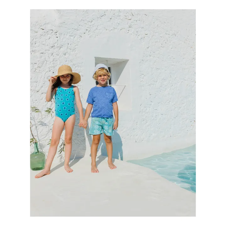 Búho Short de Bain Daisy | Bleu Vert