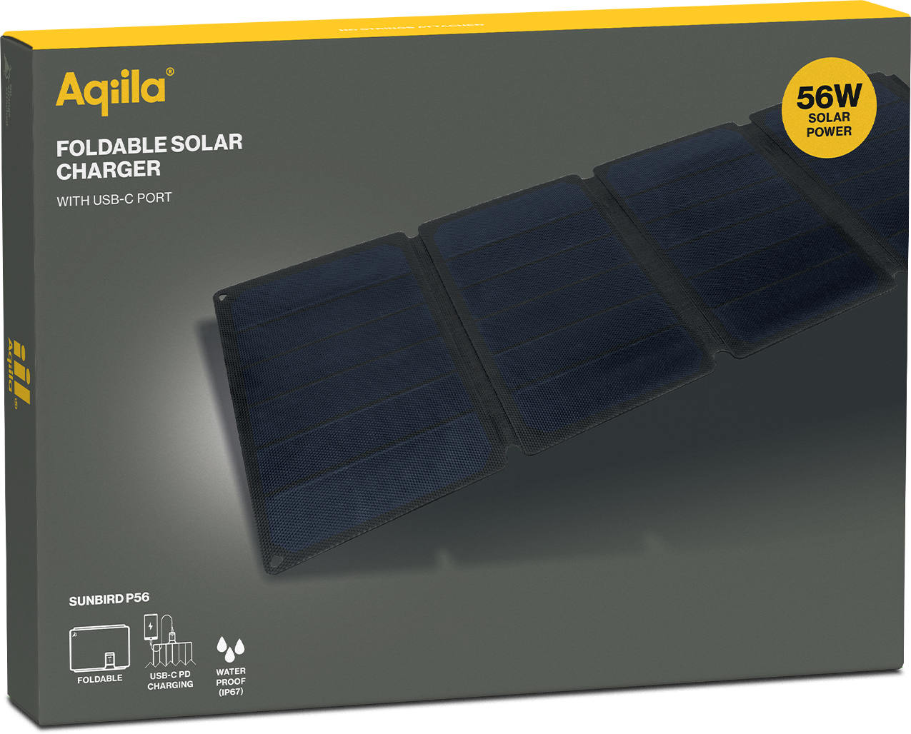 Aqiila Sunbird P56 56W Solar Charger