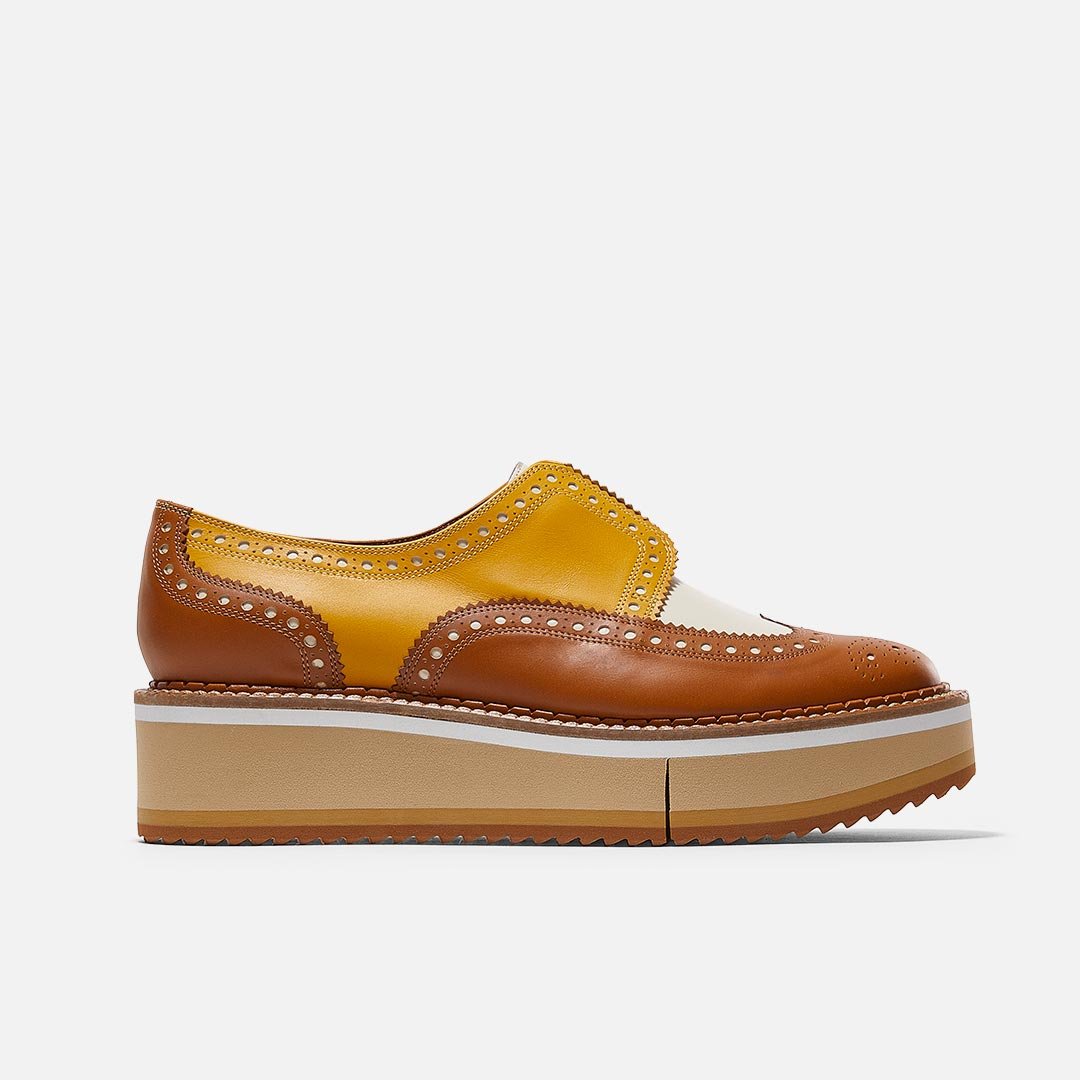 DERBIES - BECKA derbies, rust calfskin || OUTLET