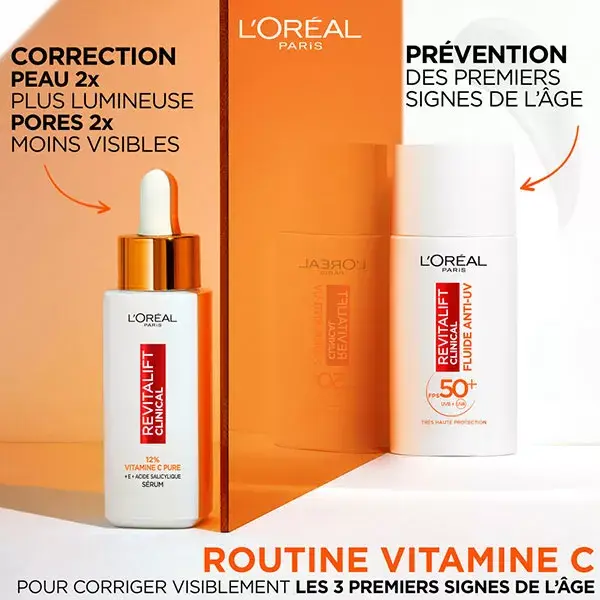 L'Oréal Paris Revitalift Clinical Fluido Anti-UV Vitamina C FPS 50+ 50ml
