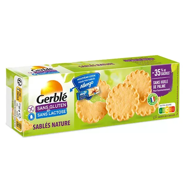 Biscoitos amanteigados simples Gerblé sem glúten e sem lactose, 120g