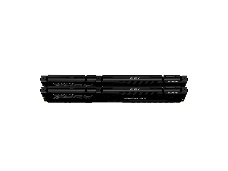 Kingston FURY Beast - DDR5 - sæt - 64 GB: 2 x 32 GB - DIMM 288-PIN - 5200 MHz / PC5-41600 - CL38 - 1.25 V - ikke bufferet - on-die ECC