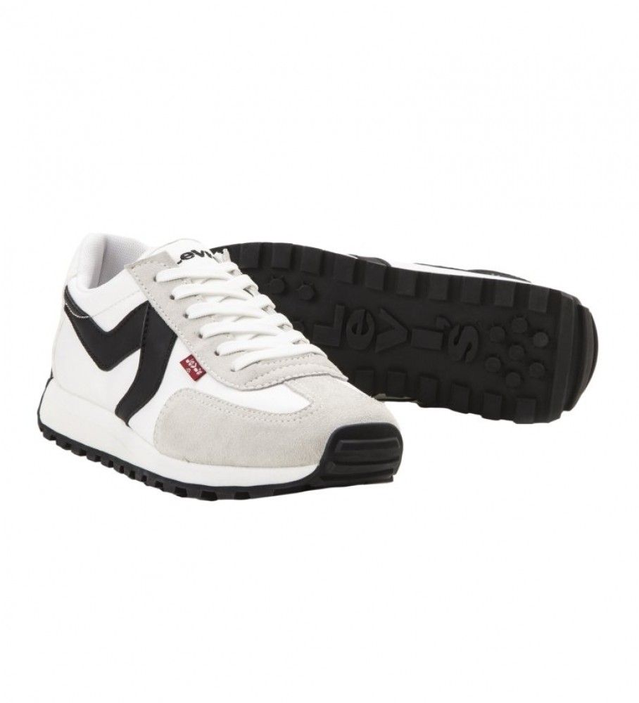 Tênis Levi's Strider Red Tab de couro branco