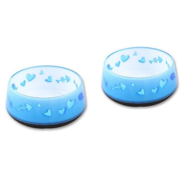ALL FOR PAWS - Katteskål Heavy Base Blue x 2