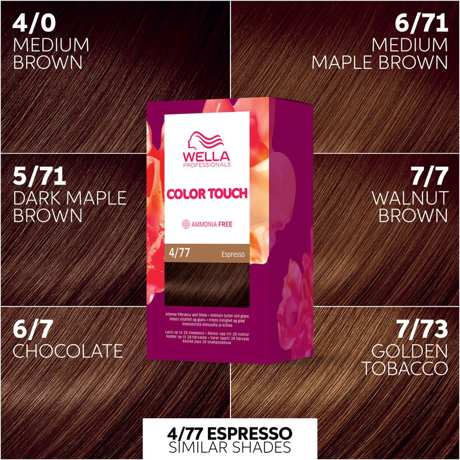 Wella Professionals Color Touch Deep Brown Espresso 4/77 130ml