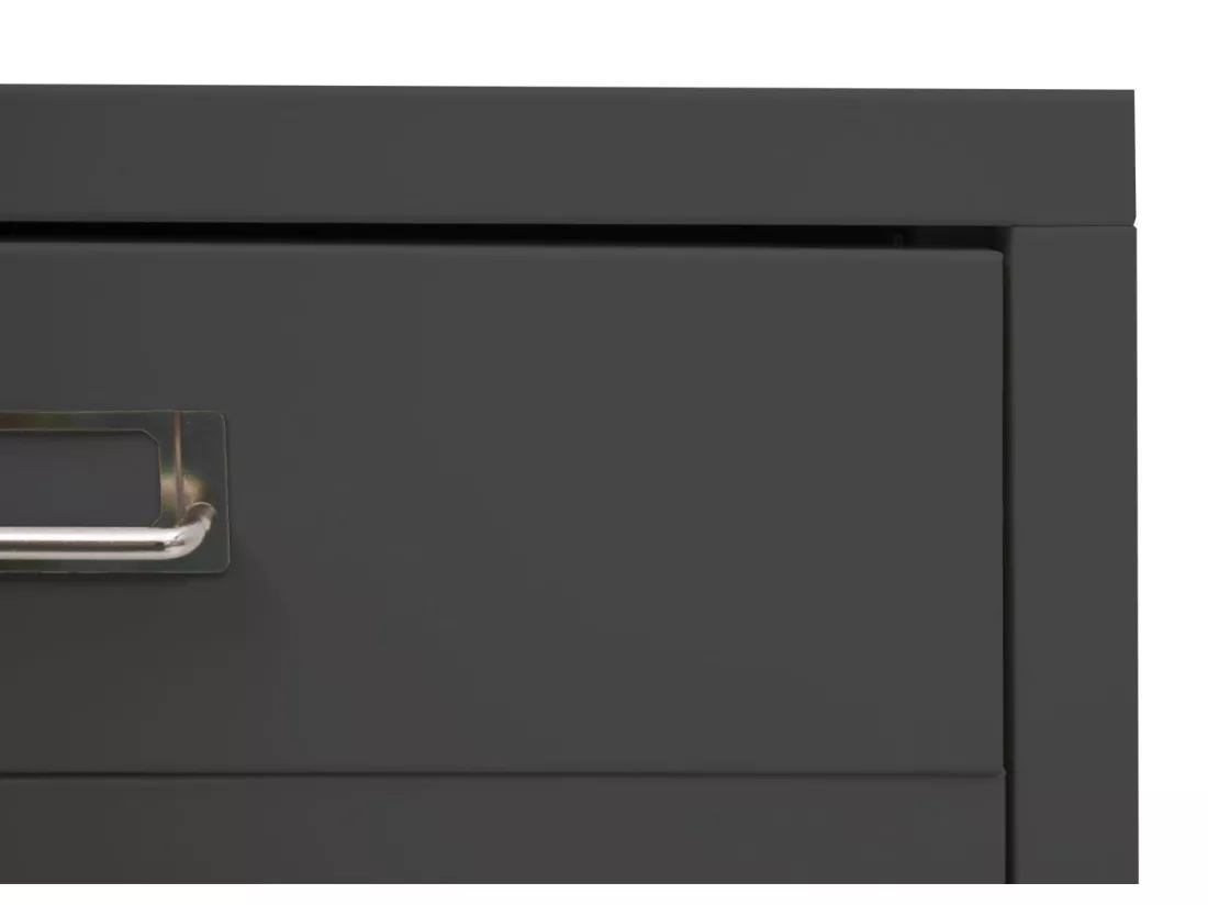 Caisson à roulettes MCW-L49, gris foncé